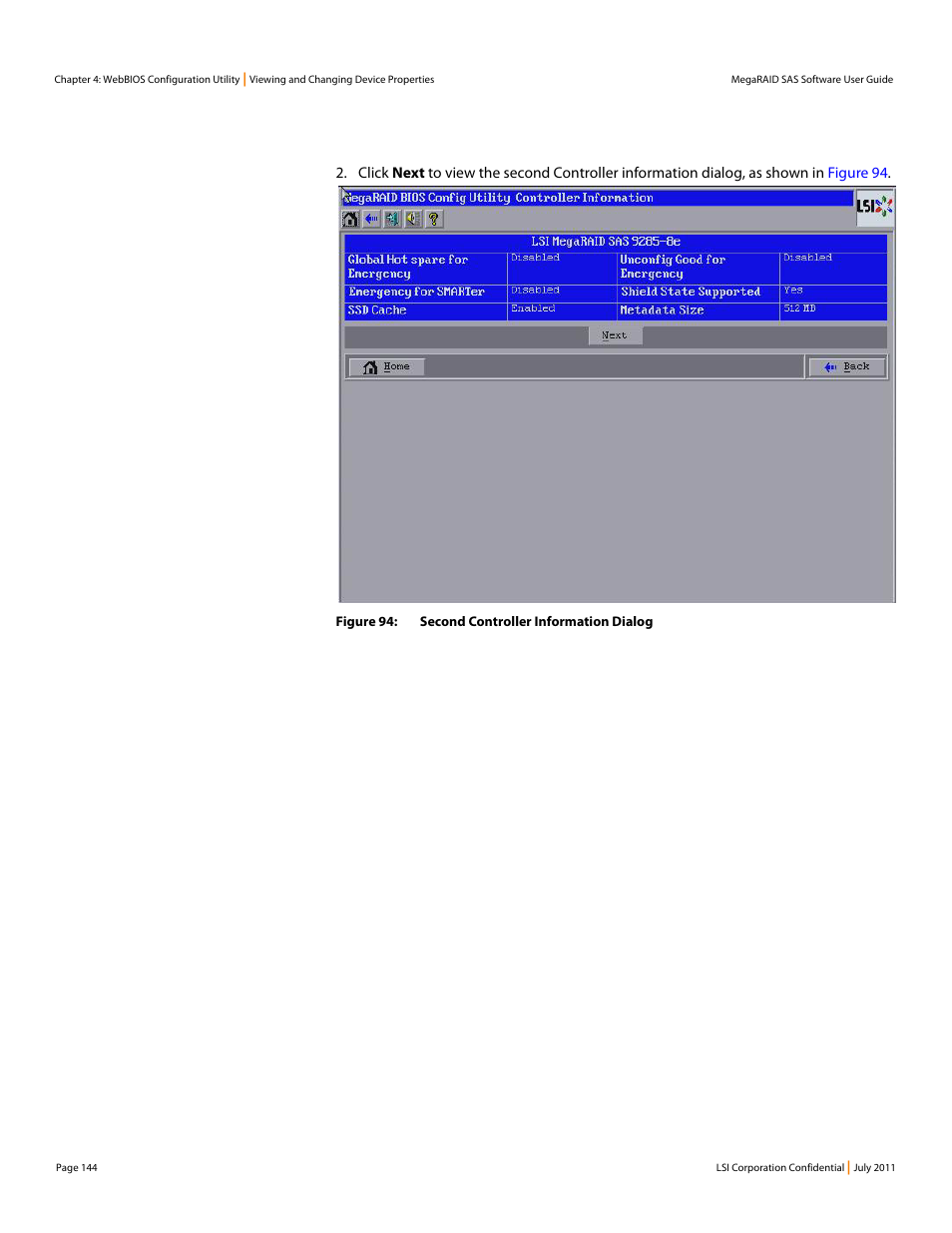 Avago Technologies MegaRAID Fast Path Software User Manual | Page 144 / 502