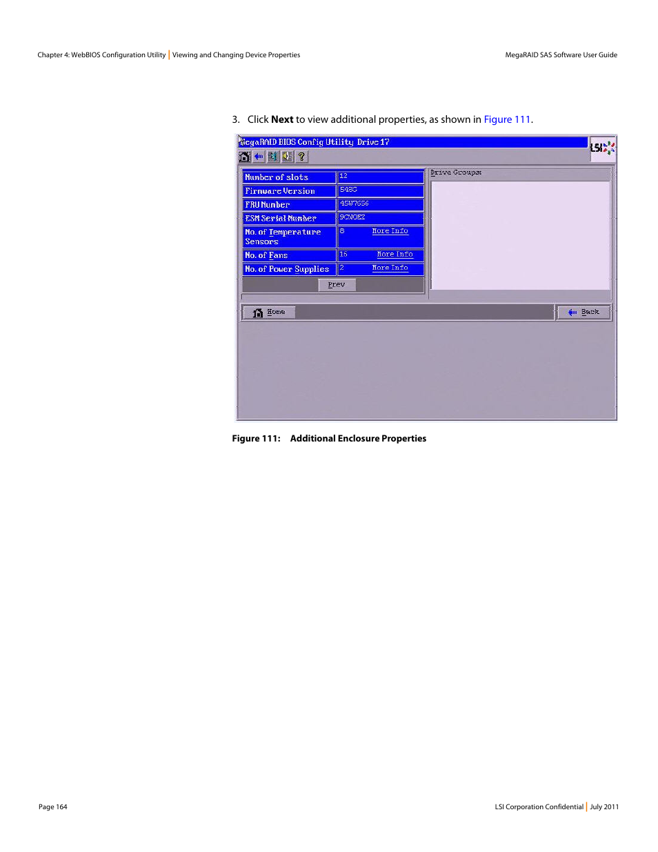 Avago Technologies MegaRAID Fast Path Software User Manual | Page 164 / 502