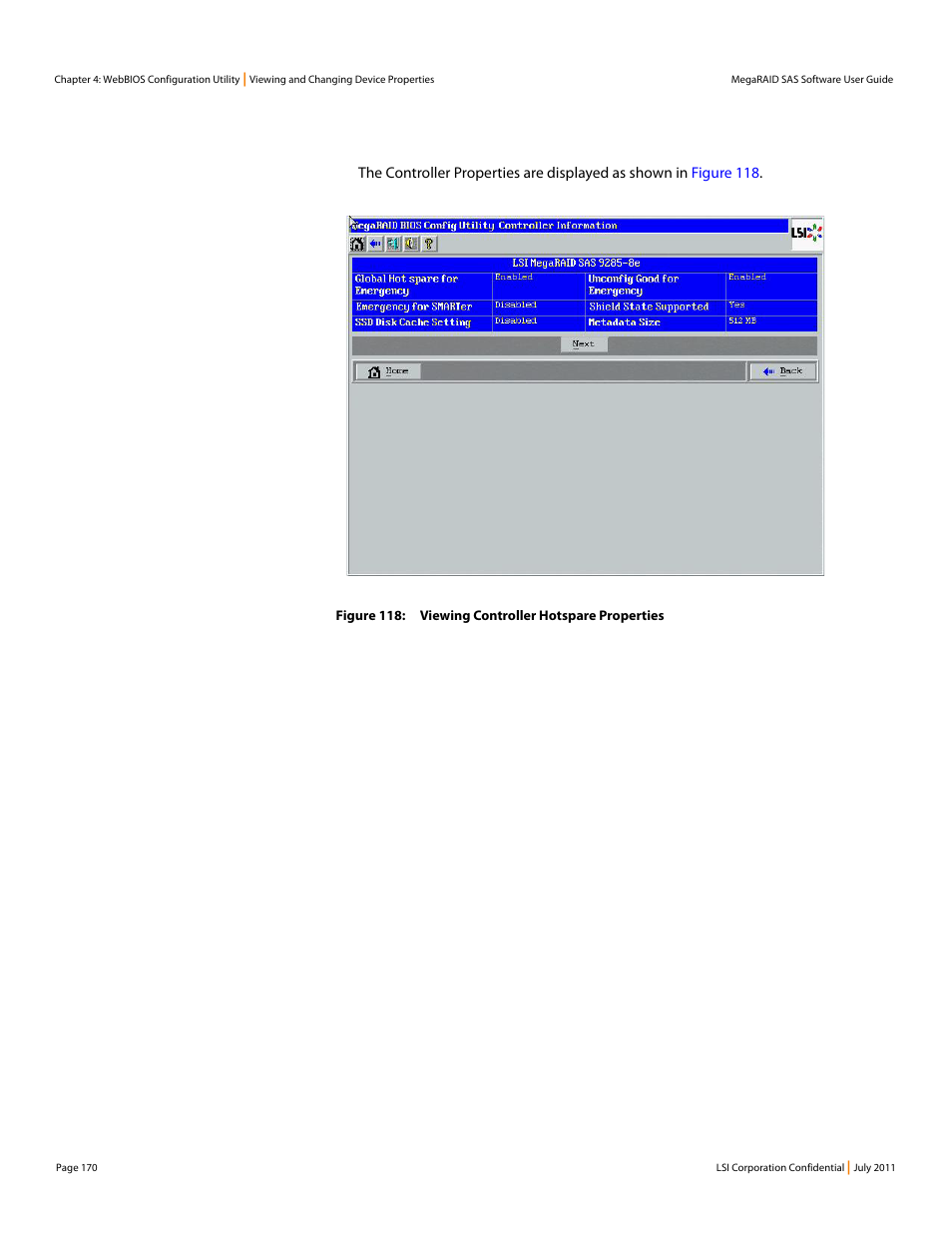 Avago Technologies MegaRAID Fast Path Software User Manual | Page 170 / 502
