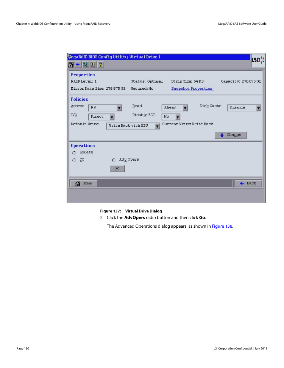 Avago Technologies MegaRAID Fast Path Software User Manual | Page 190 / 502