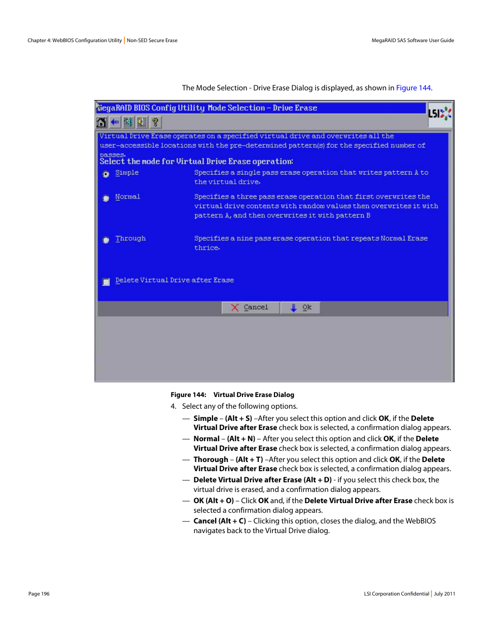 Avago Technologies MegaRAID Fast Path Software User Manual | Page 196 / 502