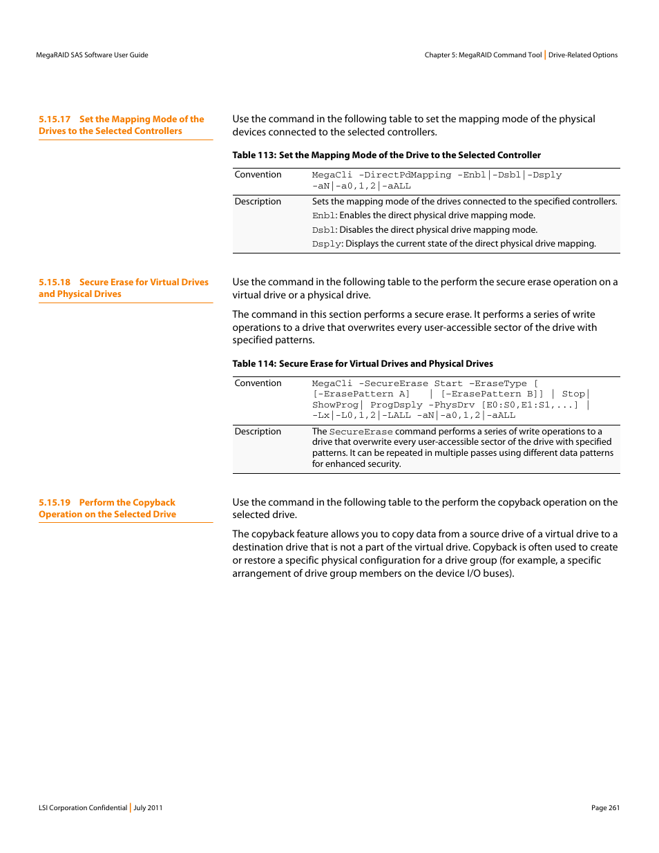 Avago Technologies MegaRAID Fast Path Software User Manual | Page 261 / 502