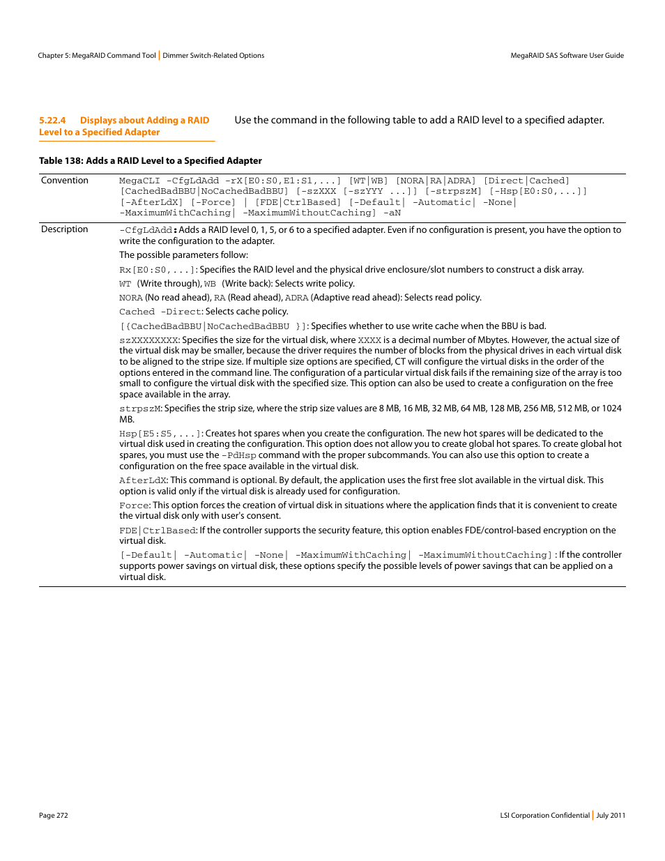Avago Technologies MegaRAID Fast Path Software User Manual | Page 272 / 502