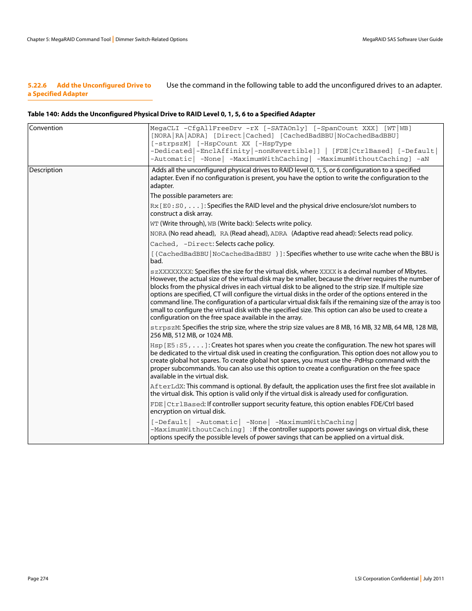Avago Technologies MegaRAID Fast Path Software User Manual | Page 274 / 502
