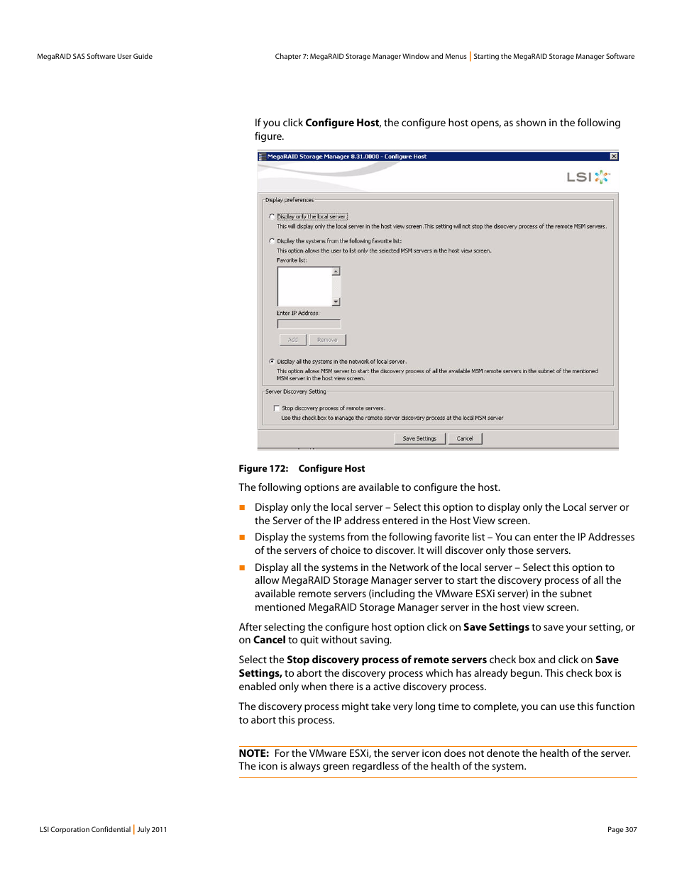 Figure 172 | Avago Technologies MegaRAID Fast Path Software User Manual | Page 307 / 502