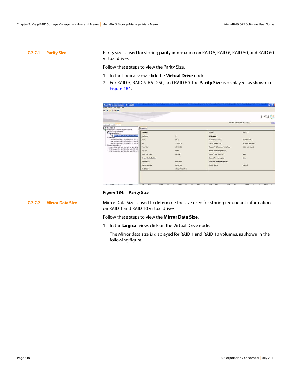 Avago Technologies MegaRAID Fast Path Software User Manual | Page 318 / 502