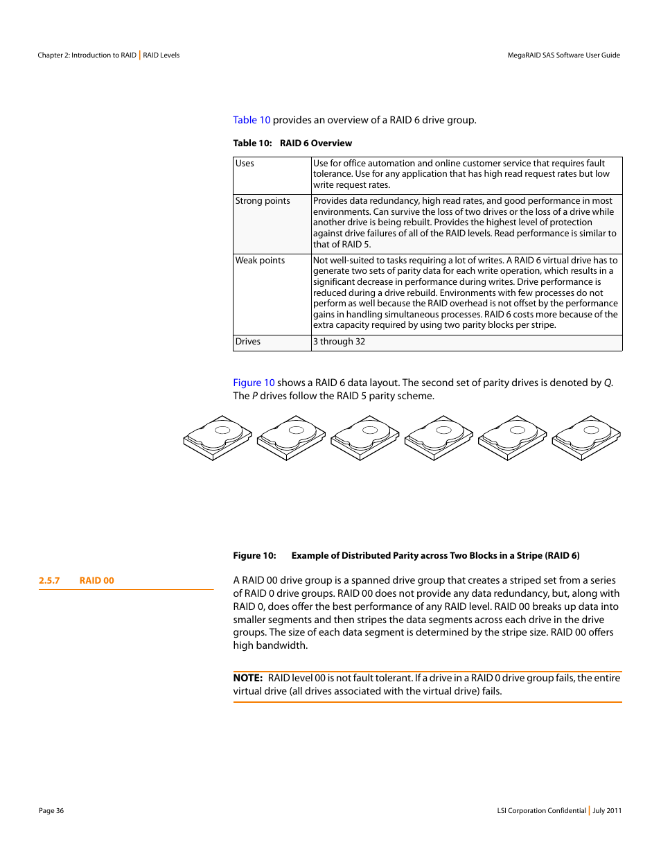 7 raid 00 | Avago Technologies MegaRAID Fast Path Software User Manual | Page 36 / 502