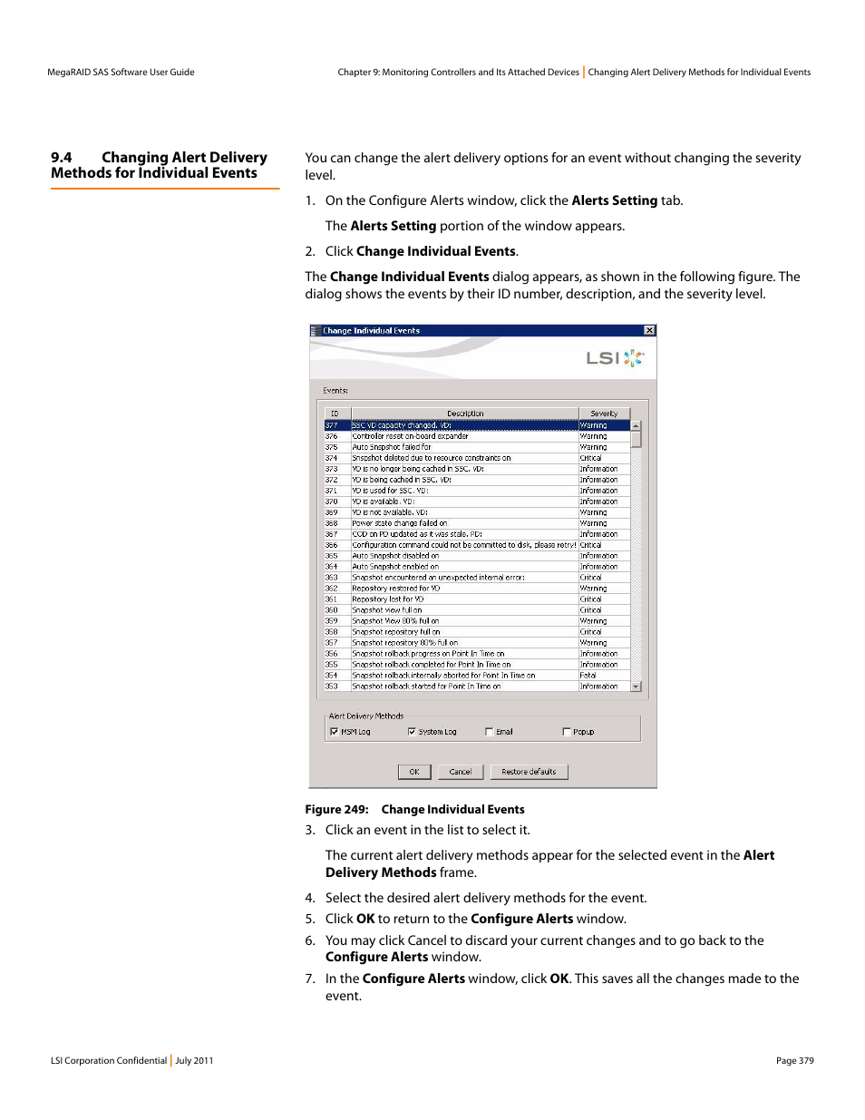 Avago Technologies MegaRAID Fast Path Software User Manual | Page 379 / 502