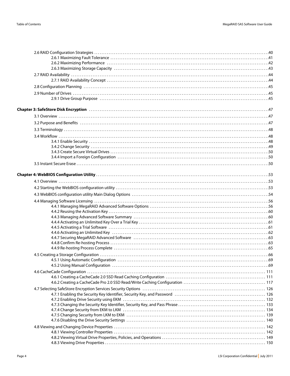Avago Technologies MegaRAID Fast Path Software User Manual | Page 4 / 502