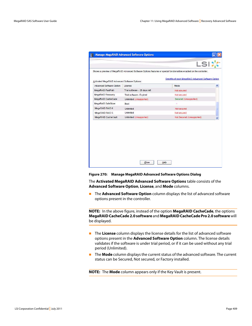 Figure 270 | Avago Technologies MegaRAID Fast Path Software User Manual | Page 409 / 502