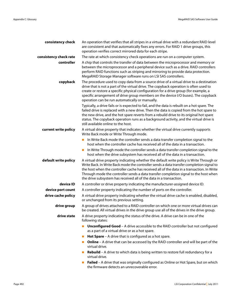 Avago Technologies MegaRAID Fast Path Software User Manual | Page 492 / 502