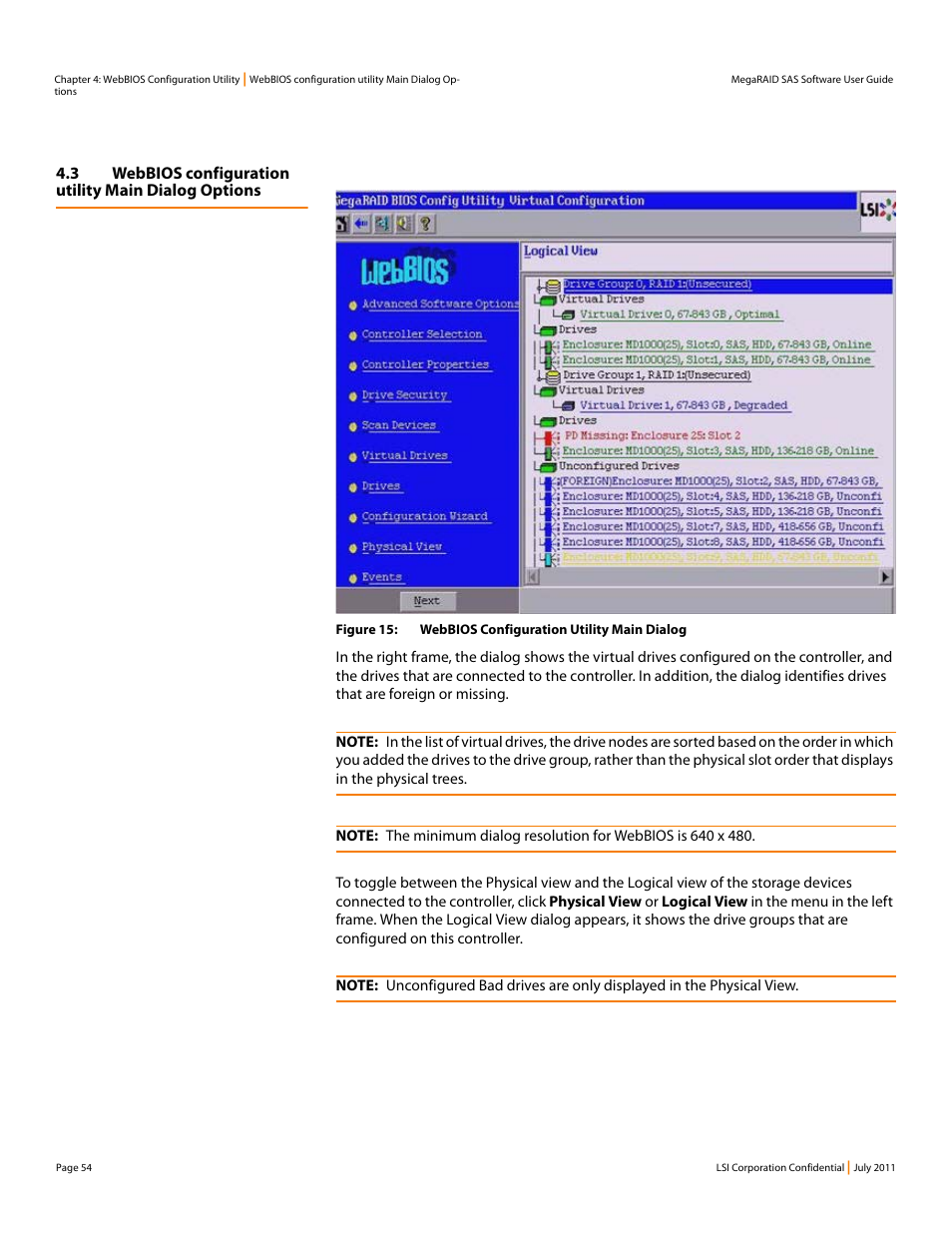 Avago Technologies MegaRAID Fast Path Software User Manual | Page 54 / 502
