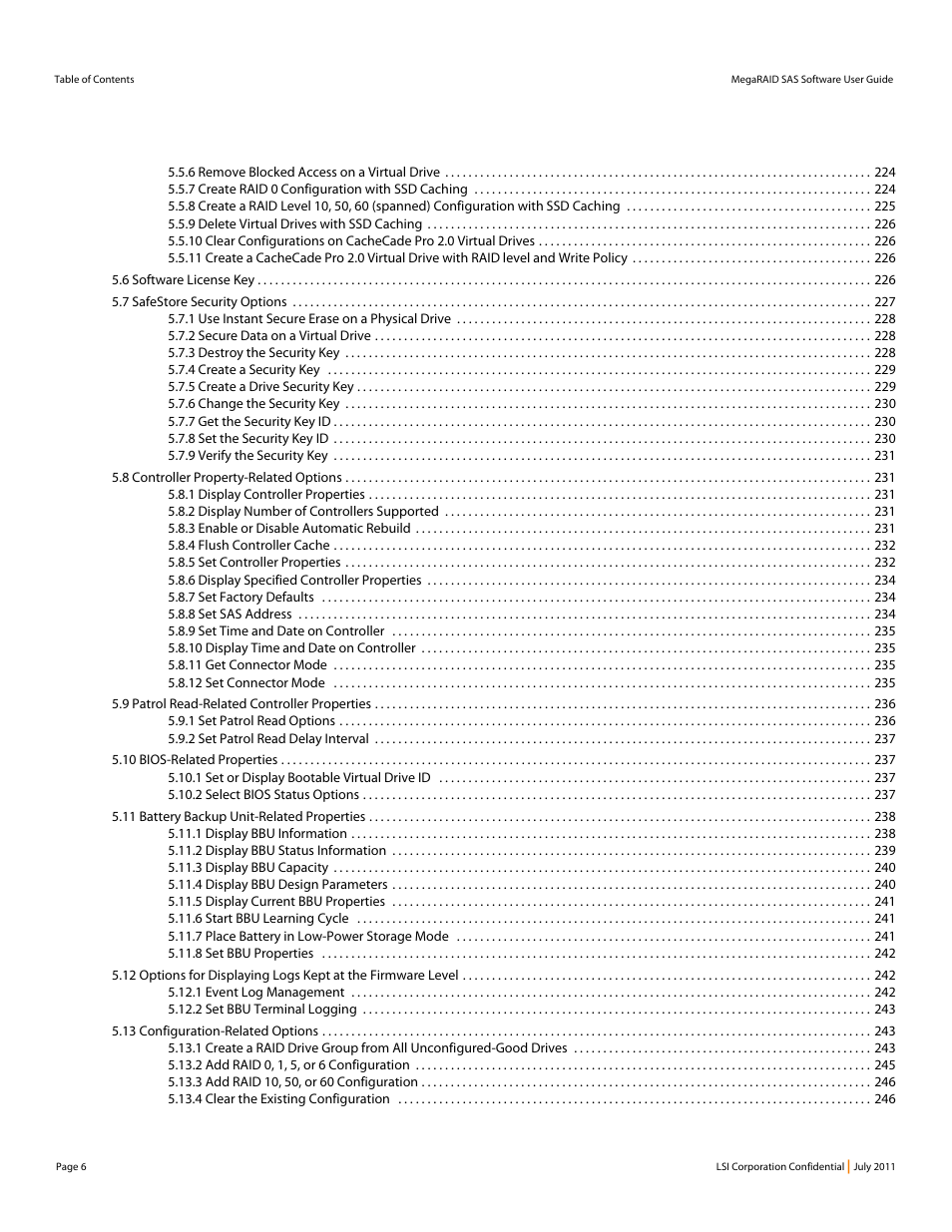 Avago Technologies MegaRAID Fast Path Software User Manual | Page 6 / 502