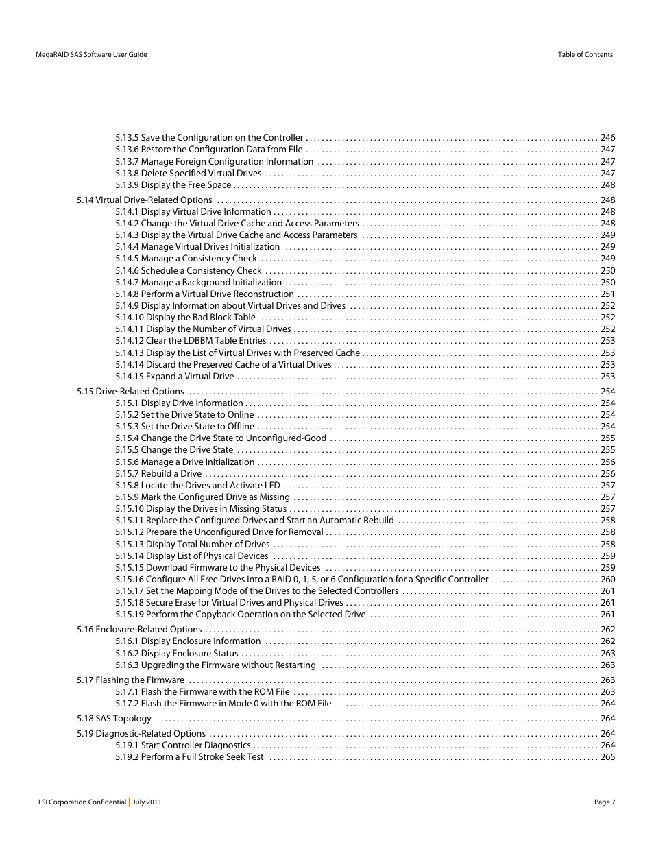 Avago Technologies MegaRAID Fast Path Software User Manual | Page 7 / 502