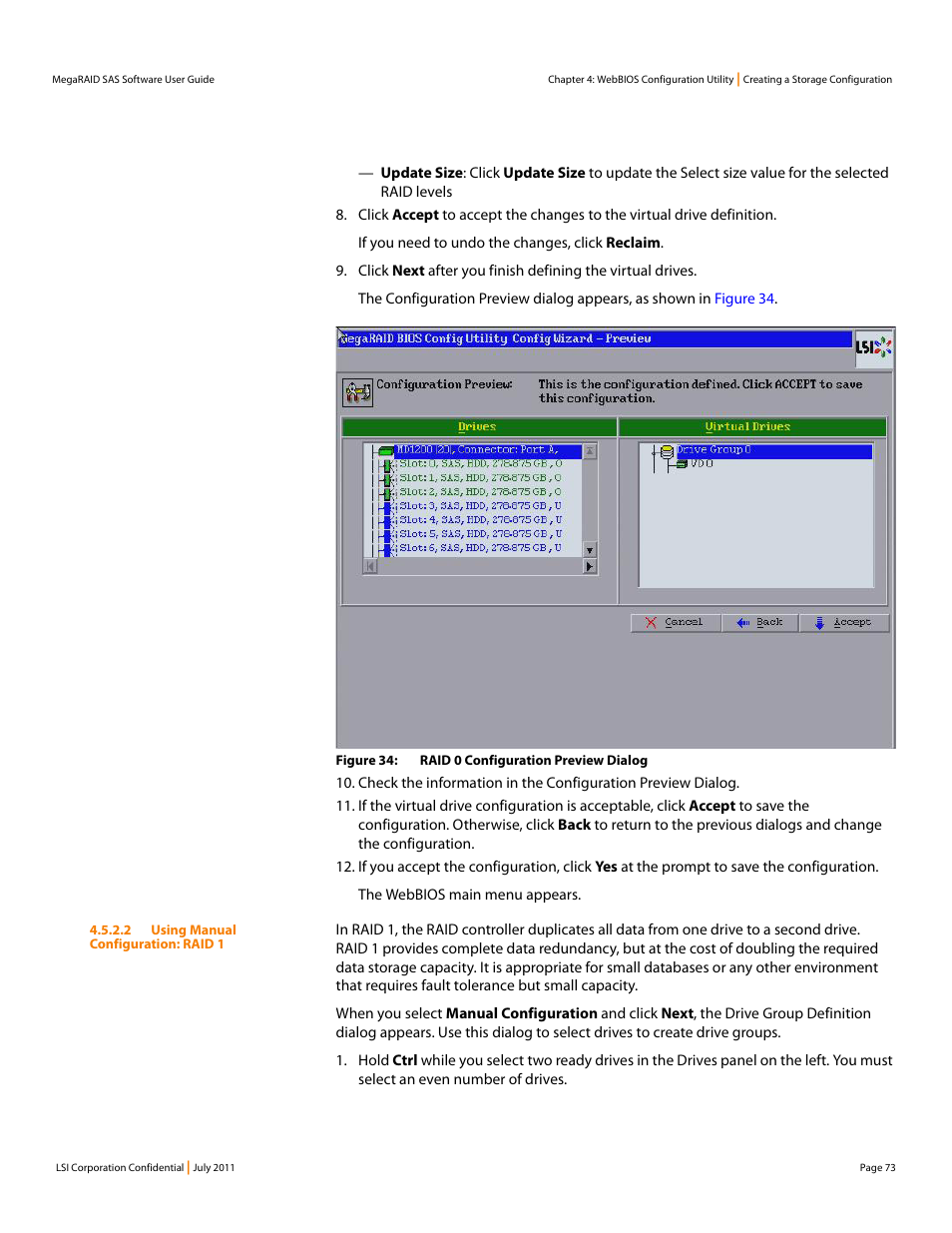 Avago Technologies MegaRAID Fast Path Software User Manual | Page 73 / 502