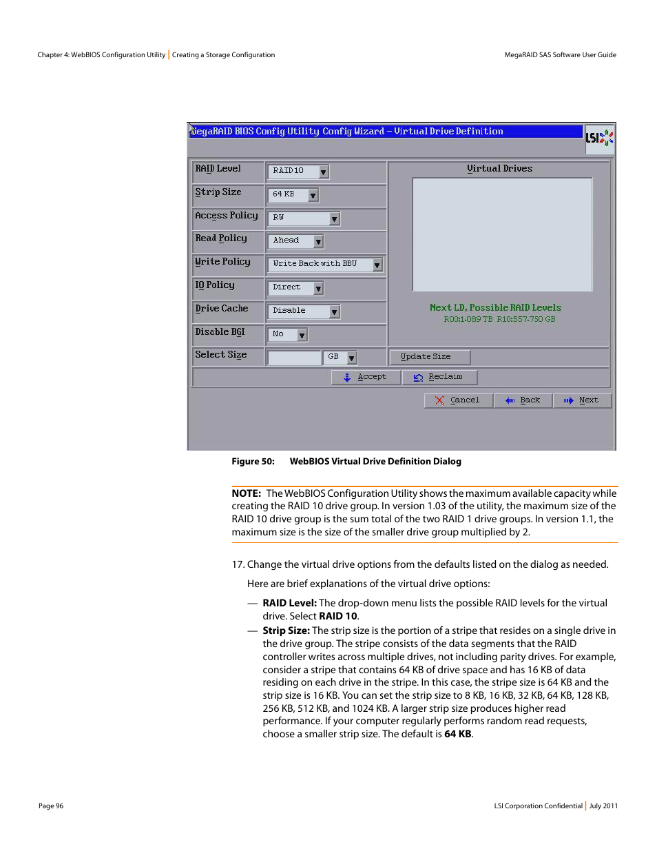 Avago Technologies MegaRAID Fast Path Software User Manual | Page 96 / 502