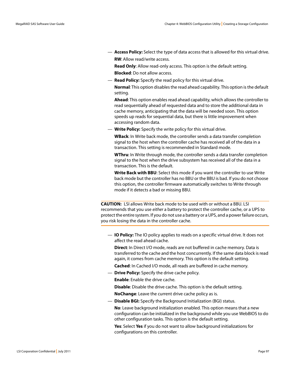 Avago Technologies MegaRAID Fast Path Software User Manual | Page 97 / 502