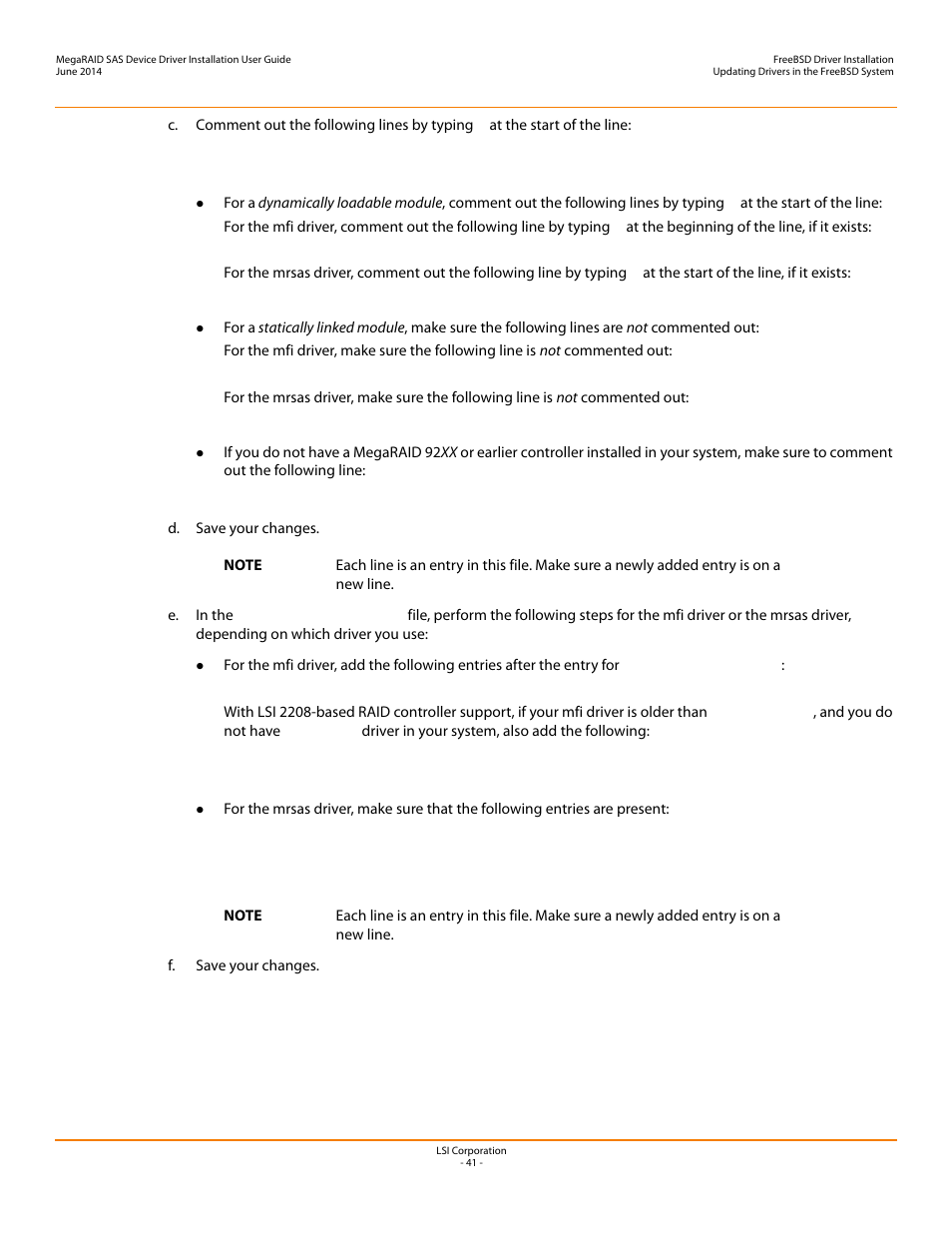 Avago Technologies MegaRAID SAS 9240-4i User Manual | Page 41 / 64