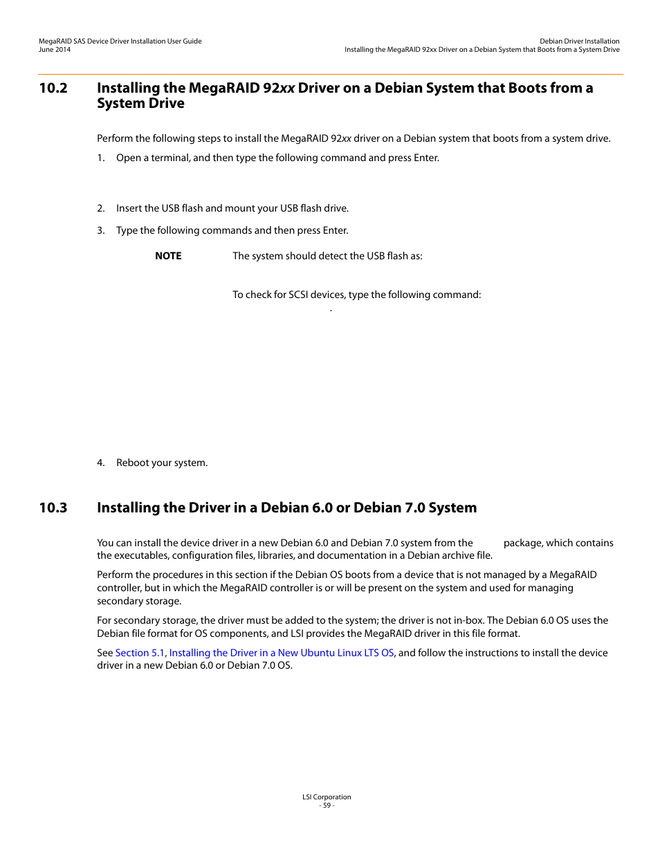Avago Technologies MegaRAID SAS 9240-4i User Manual | Page 59 / 64
