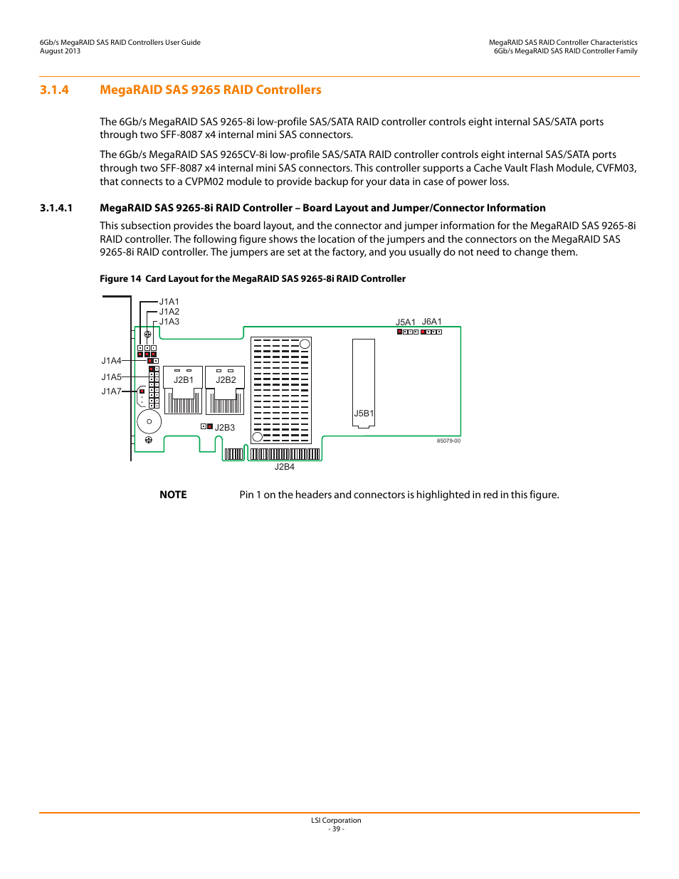 4 megaraid sas 9265 raid controllers | Avago Technologies MegaRAID SAS 9240-4i User Manual | Page 39 / 92