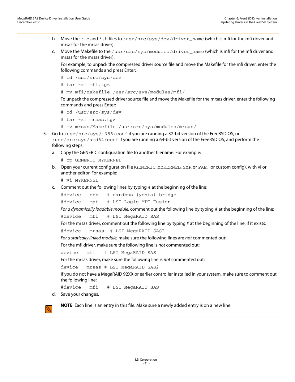 Avago Technologies MegaRAID SAS 9240-4i User Manual | Page 31 / 49