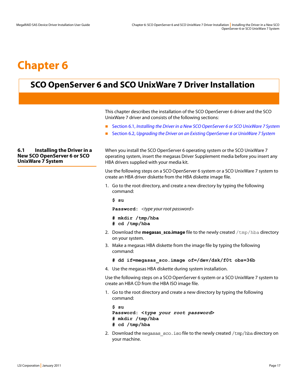 Chapter 6 | Avago Technologies MegaRAID SAS 9240-4i User Manual | Page 17 / 28