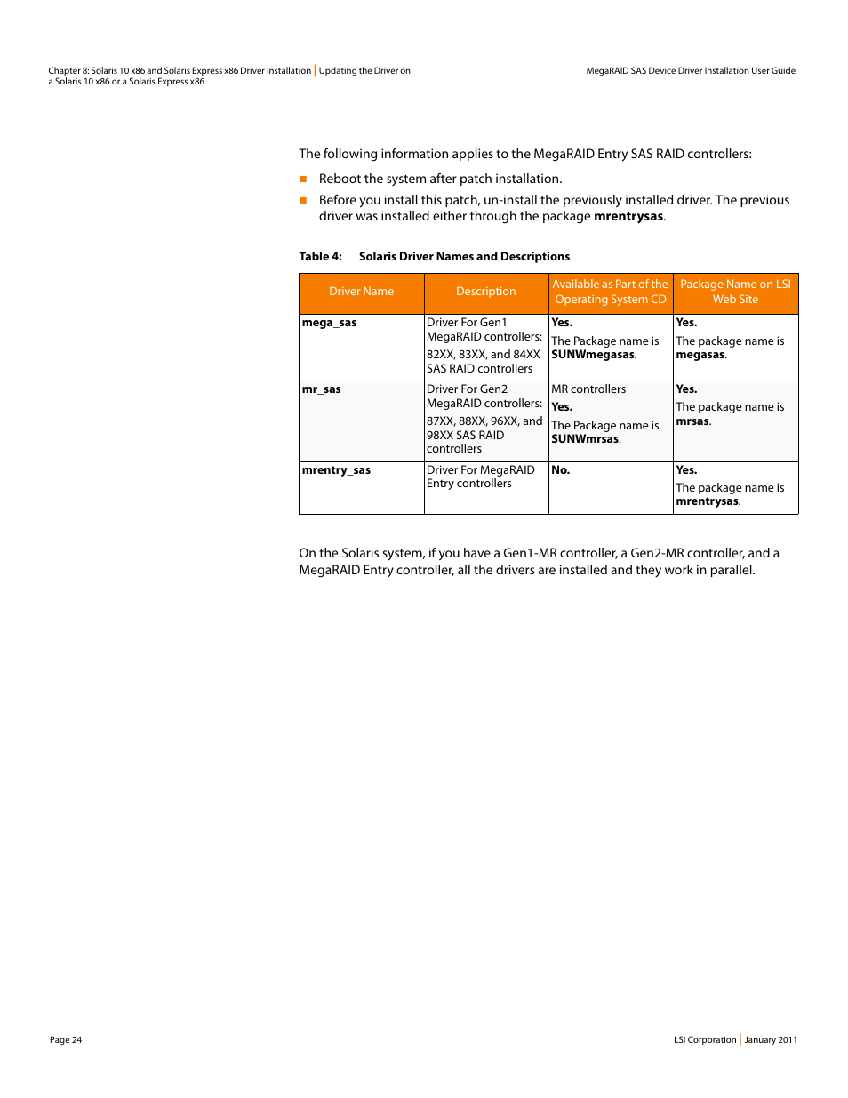 Avago Technologies MegaRAID SAS 9240-4i User Manual | Page 24 / 28