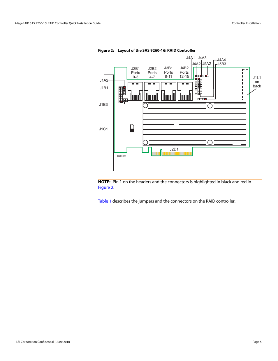 Avago Technologies MegaRAID SAS 9260-16i User Manual | Page 5 / 12