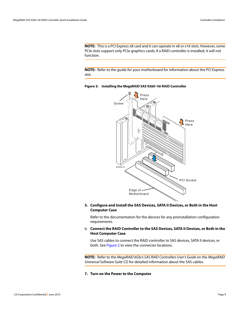 Avago Technologies MegaRAID SAS 9260-16i User Manual | Page 9 / 12