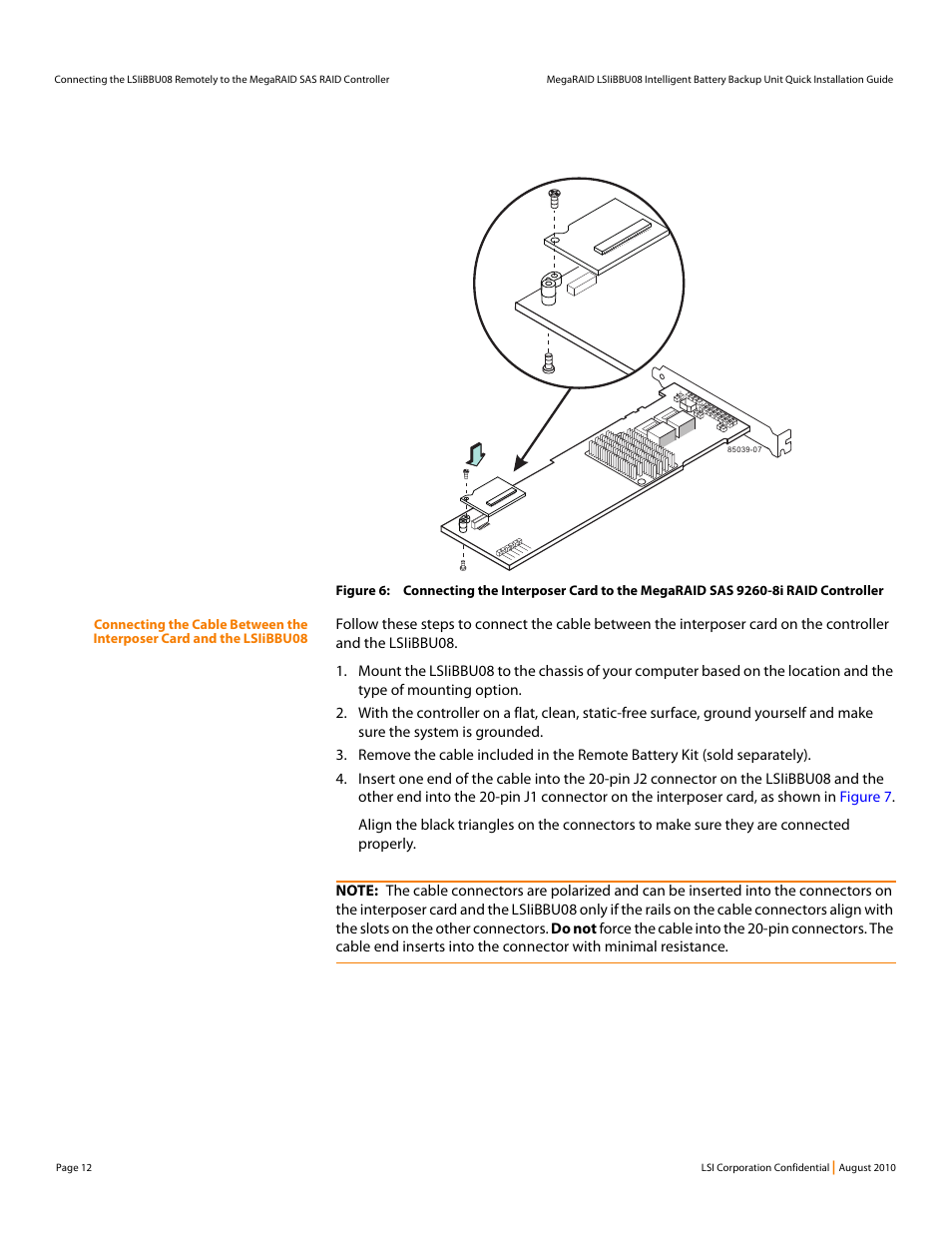 Avago Technologies MegaRAID SAS 9260-16i User Manual | Page 12 / 16
