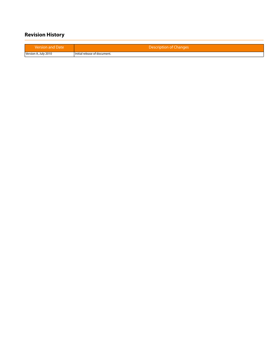 Revision history, Version and date description of changes | Avago Technologies MegaRAID SAS 9260-16i User Manual | Page 2 / 14