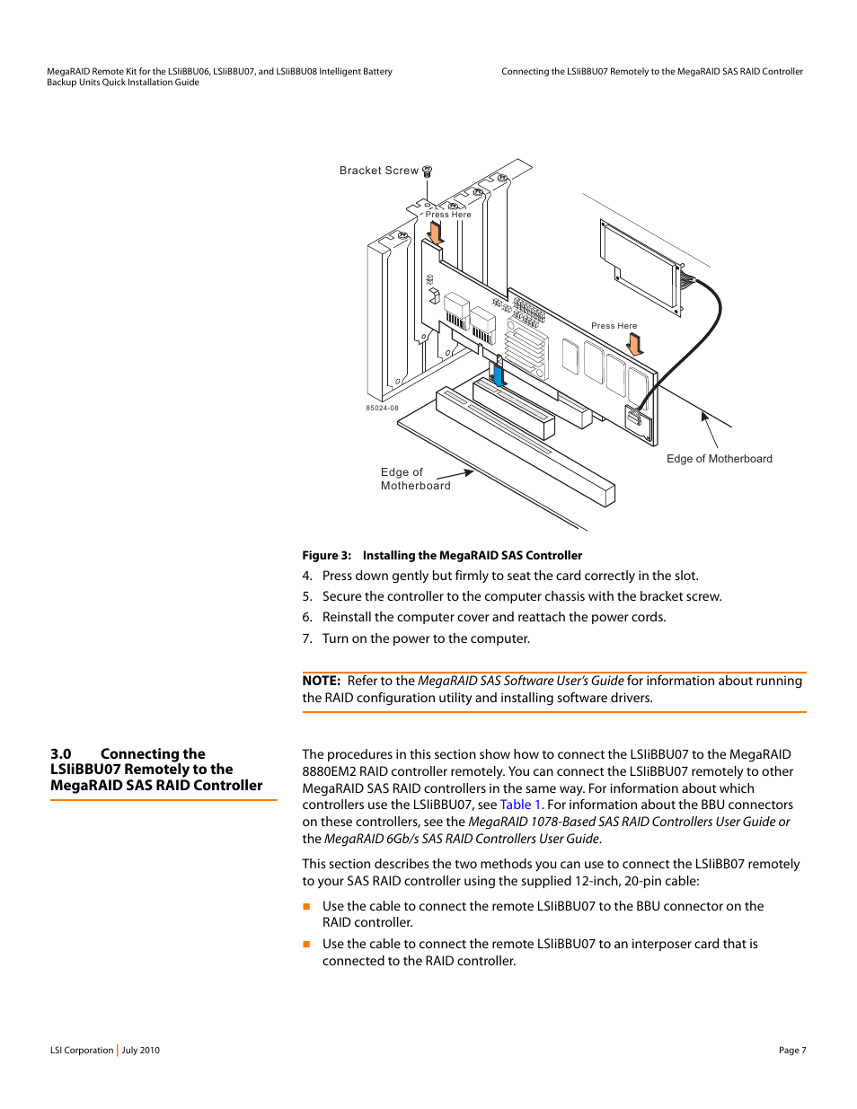Avago Technologies MegaRAID SAS 9260-16i User Manual | Page 7 / 14
