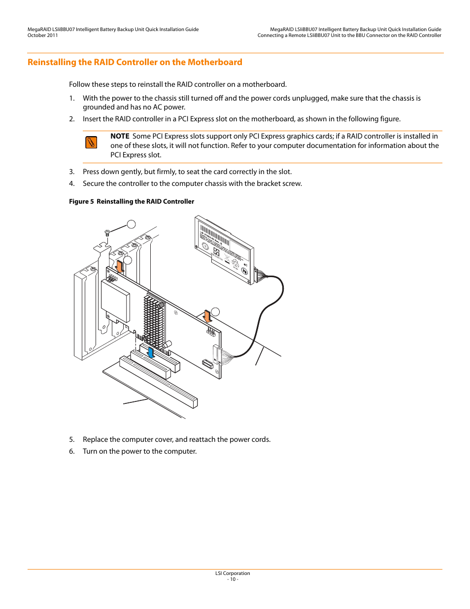 Avago Technologies MegaRAID SAS 9260-4i User Manual | Page 10 / 22