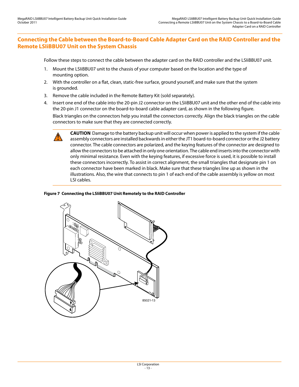 Avago Technologies MegaRAID SAS 9260-4i User Manual | Page 13 / 22
