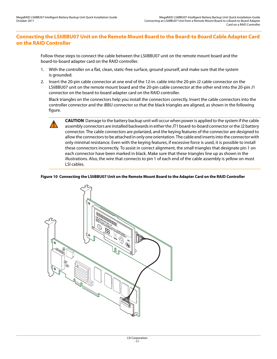 Avago Technologies MegaRAID SAS 9260-4i User Manual | Page 17 / 22