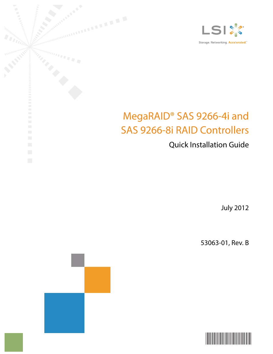 Avago Technologies MegaRAID SAS 9266-4i User Manual | 26 pages