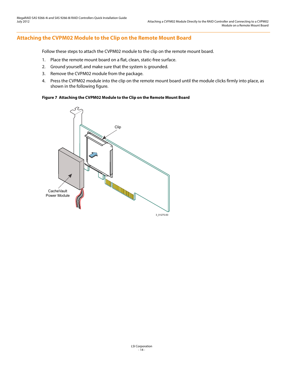 Figure 7 | Avago Technologies MegaRAID SAS 9266-4i User Manual | Page 14 / 26