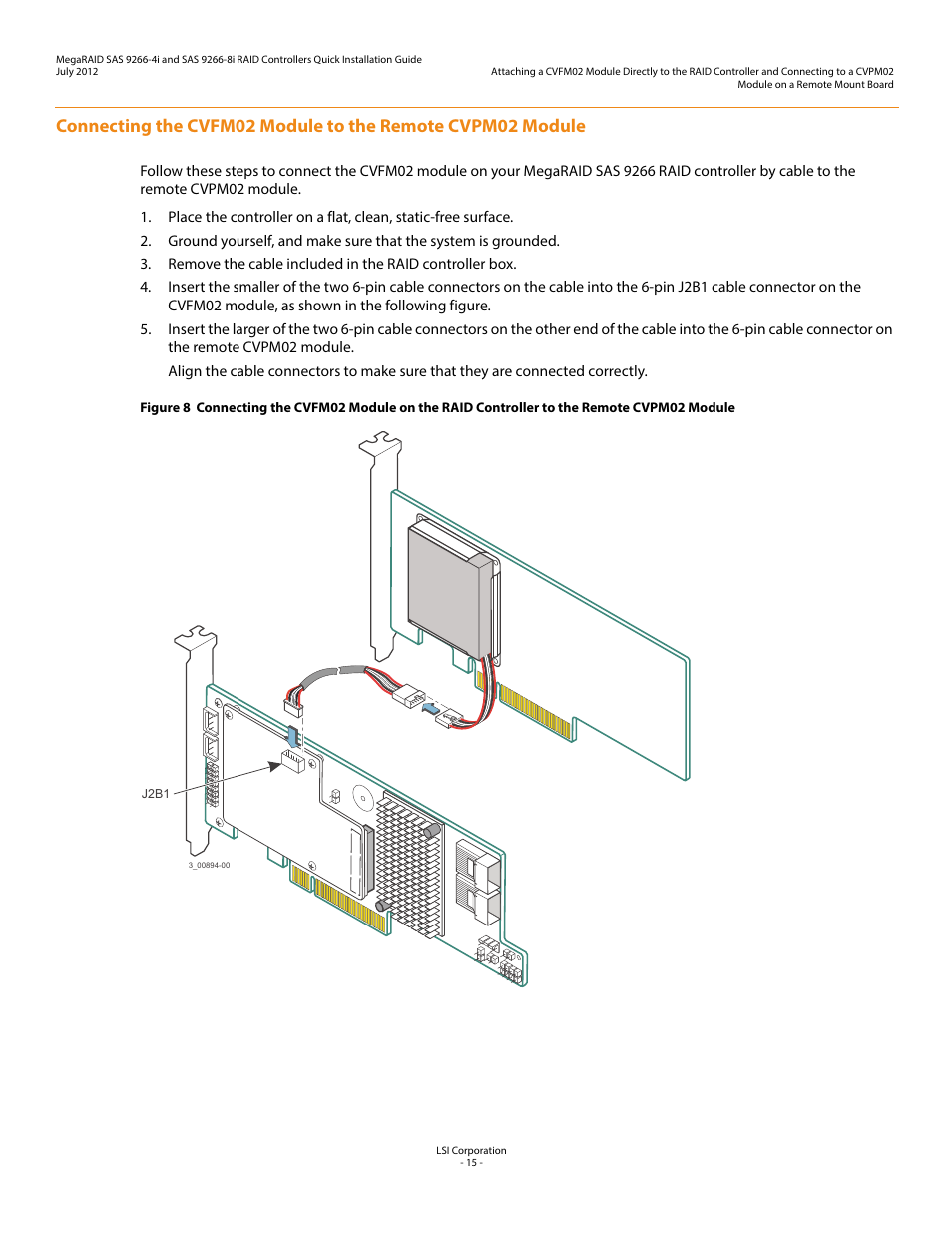 Avago Technologies MegaRAID SAS 9266-4i User Manual | Page 15 / 26