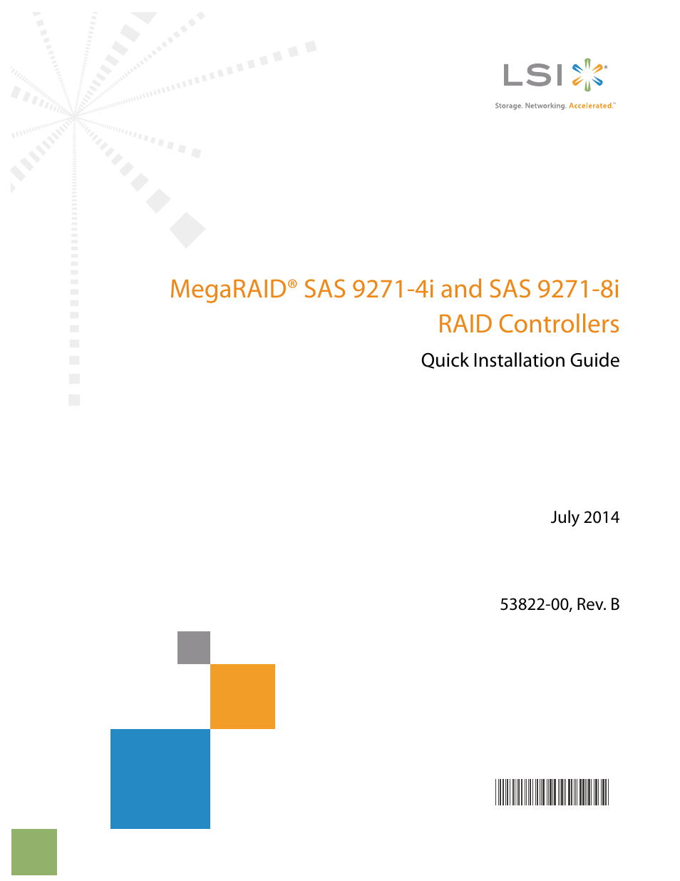 Avago Technologies MegaRAID SAS 9271-4i User Manual | 8 pages
