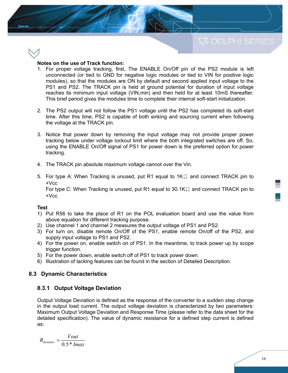 Delta Electronics DNS SIP Series User Manual | Page 16 / 20