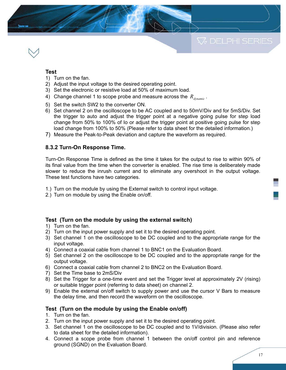 Delta Electronics DNS SIP Series User Manual | Page 17 / 20