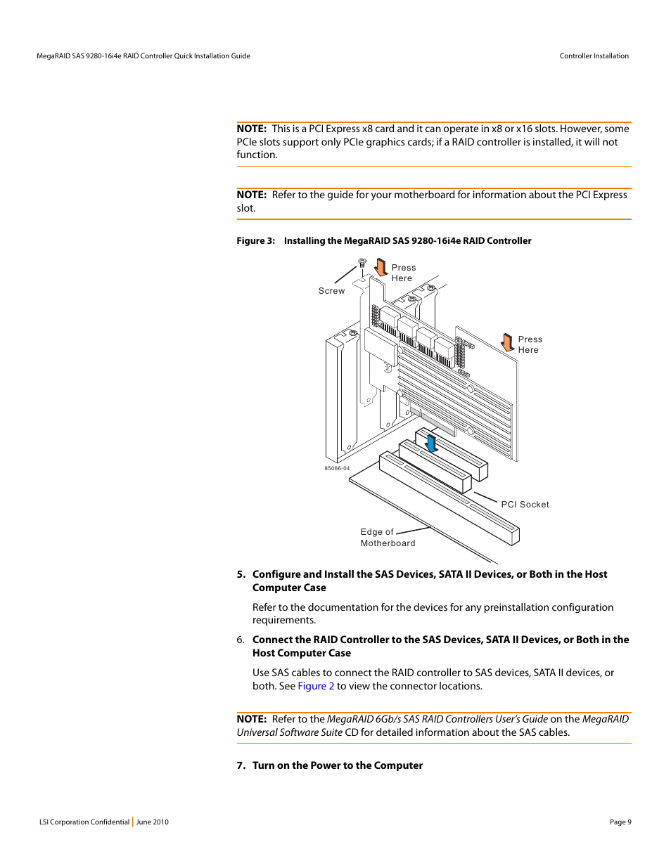 Avago Technologies MegaRAID SAS 9280-16i4e User Manual | Page 9 / 12