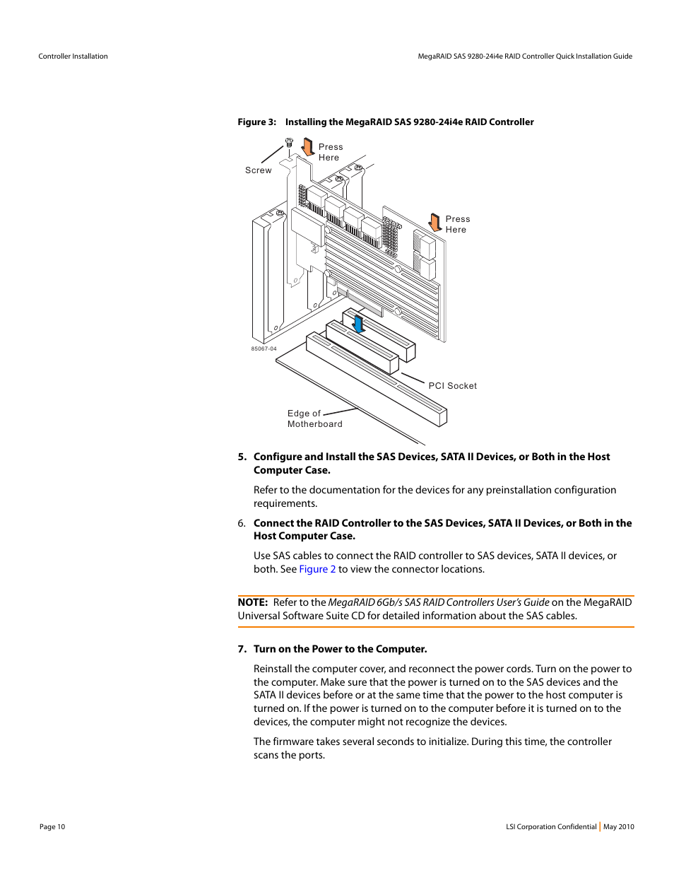 Avago Technologies MegaRAID SAS 9280-24i4e User Manual | Page 10 / 14