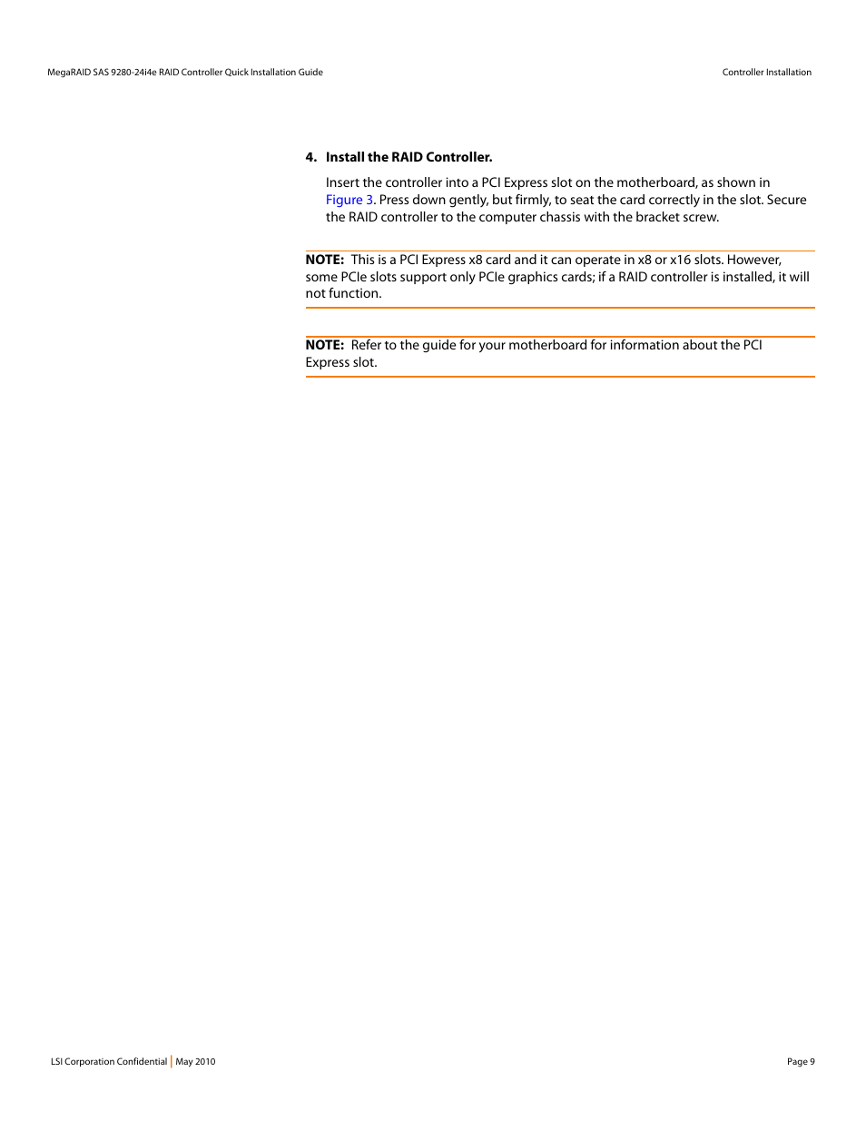 Avago Technologies MegaRAID SAS 9280-24i4e User Manual | Page 9 / 14