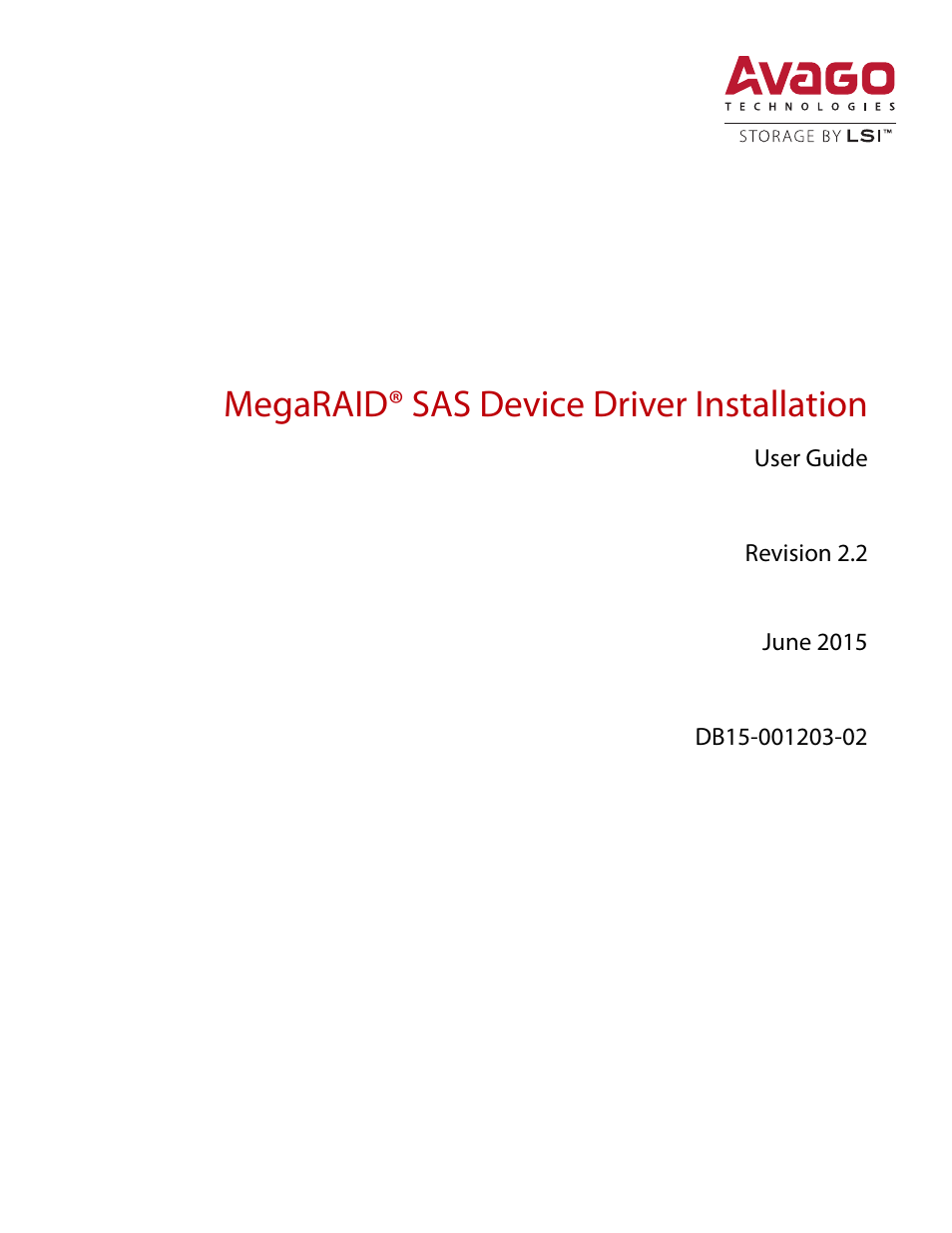 Avago Technologies MegaRAID SAS 9341-4i User Manual | 72 pages
