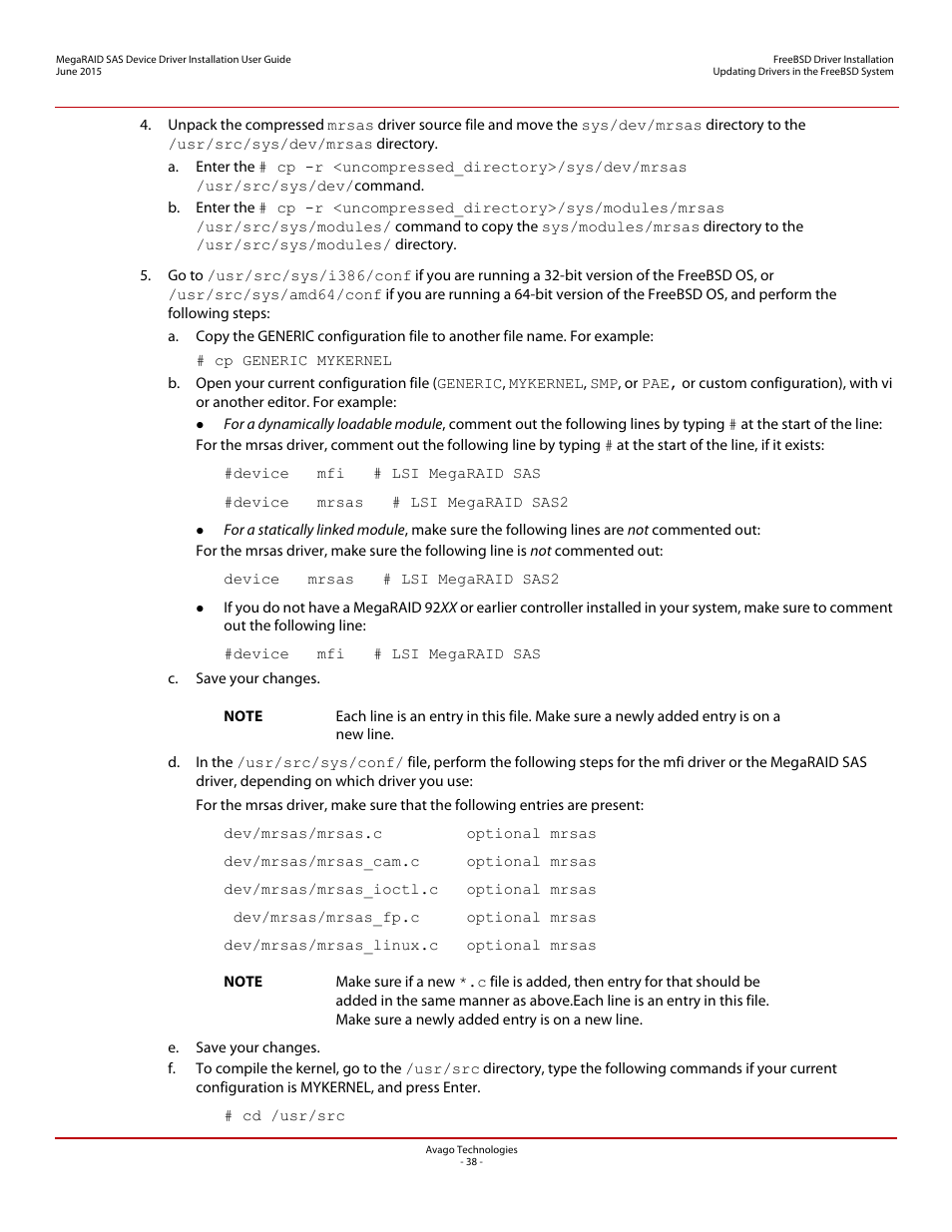 Avago Technologies MegaRAID SAS 9341-4i User Manual | Page 38 / 72