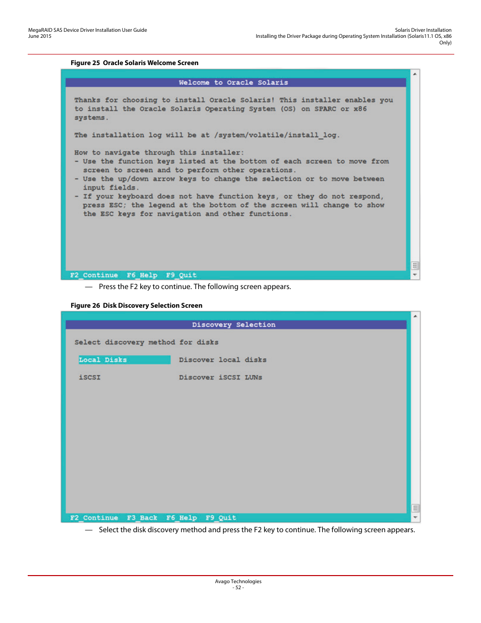 Avago Technologies MegaRAID SAS 9341-4i User Manual | Page 52 / 72