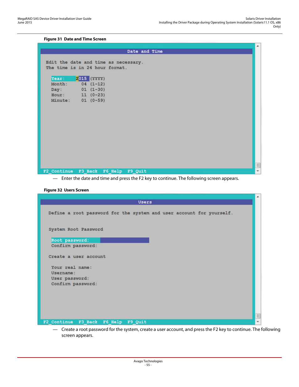 Avago Technologies MegaRAID SAS 9341-4i User Manual | Page 55 / 72
