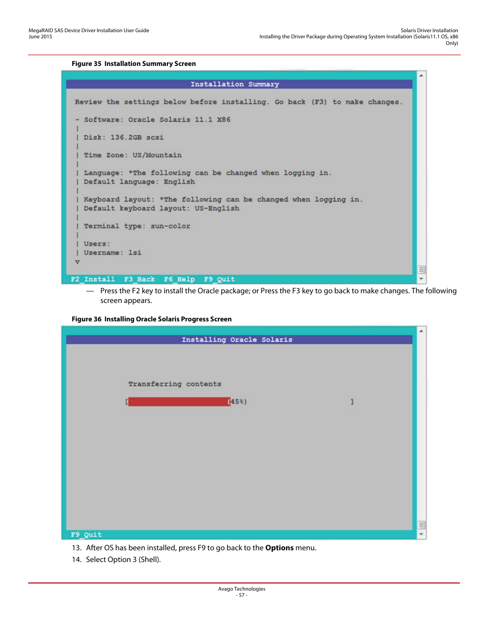 Avago Technologies MegaRAID SAS 9341-4i User Manual | Page 57 / 72