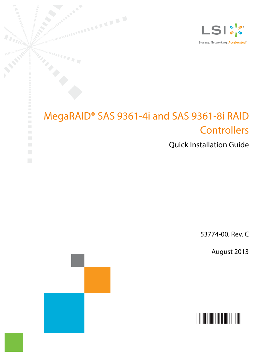 Avago Technologies MegaRAID SAS 9361-4i User Manual | 7 pages